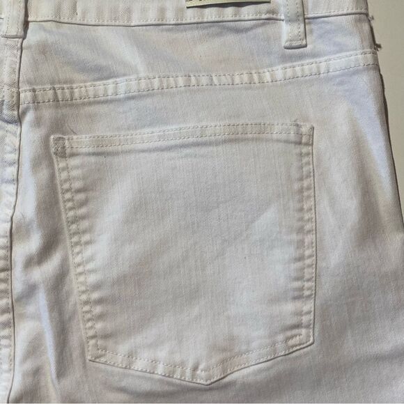 Soft Surroundings Ultimate Denim In White Straight Leg Jeans Women's Size 16T - Picture 9 of 15